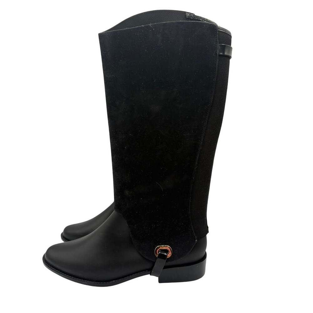 Melissa Riding Boots Womens 10 Black Excellent Detachable 2-in-1 Rain Boots - Picture 3 of 8